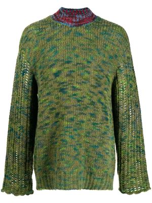 Namacheko speckle-knit oversize jumper - Blue