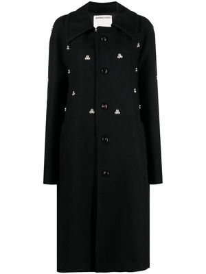 Namacheko Verdun rivet-embellished midi coat - Black
