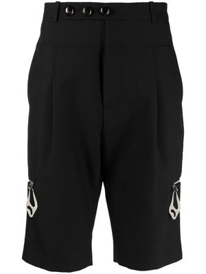 Namacheko zip-detail tailored shorts - Black