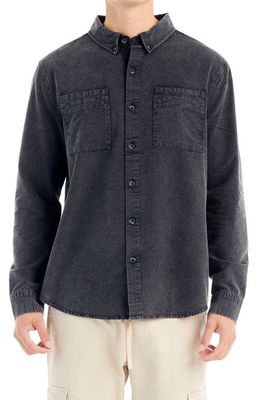 NANA JUDY Highland Button-Down Shirt in Vintage Black