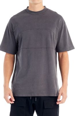NANA JUDY The Center Seamed Cotton T-Shirt in Vintage Slate