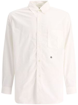 Nanamica embroidered-logo long-sleeve shirt - White