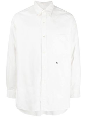 Nanamica logo-embroidered button-down shirt - White