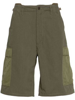 Nanamica ripstop cargo shorts - Green