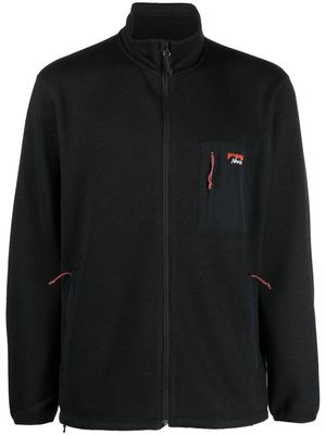 NANGA chest logo-patch zipped jacket - Black