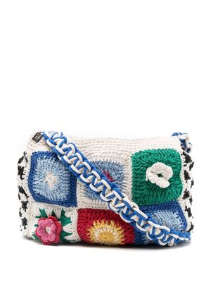 Nannacay Abigail crochet-knit shoulder bag - Multicolour