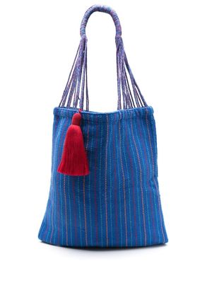 Nannacay Bianca Pulse tassel-detail shoulder bag - Blue