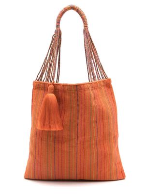 Nannacay Bianca tassel-detail shoulder bag - Orange