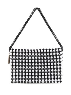 Nannacay Graziella bead-embellished shoulder bag - Black