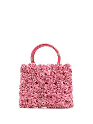 Nannacay Jade check-print mini bag - Red