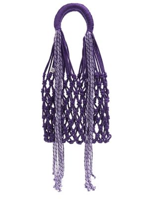 Nannacay Malala cotton shoulder bag - Purple