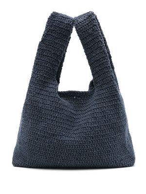 Nannacay Michela crochet-knit shoulder bag - Blue