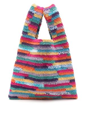 Nannacay Michela crochet-knit tote bag - Multicolour
