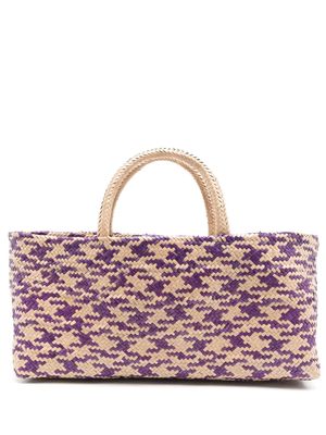 Nannacay Penelope straw tote bag - Neutrals