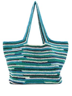 Nannacay Suki striped tote bag - Blue
