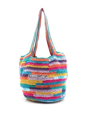 Nannacay Vida Colori crochet-knit tote bag - Multicolour