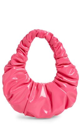 Nanushka Anya Vegan Leather Mini Baguette Bag in Pink