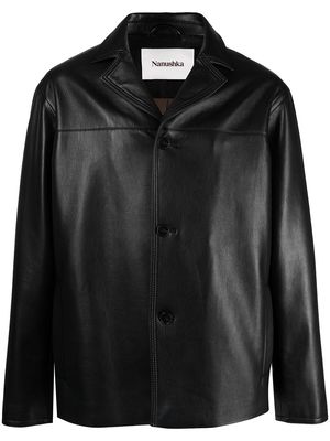 Nanushka Arto vegan leather jacket - Black