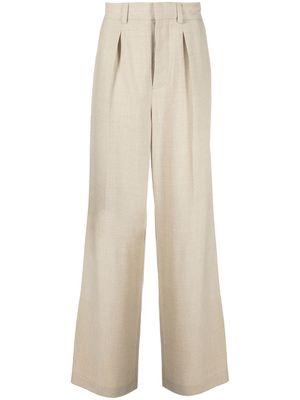 Nanushka baggy flare trousers - Neutrals