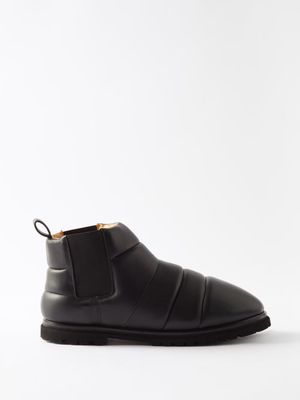Nanushka - Bede Quilted-leather Boots - Mens - Black