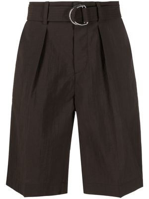 Nanushka belted tailored shorts - Brown