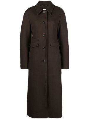 Nanushka Brogan wool-blend coat - Brown