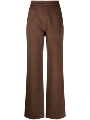 Nanushka Bya high-waisted straight-leg trousers - Brown