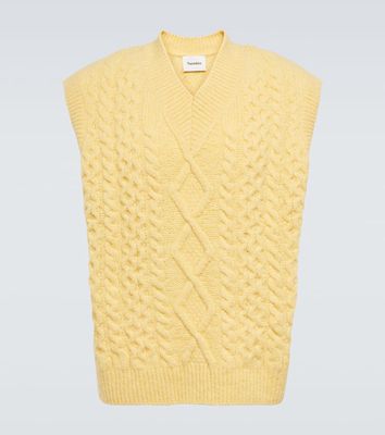 Nanushka Cable-knit wool-blend sweater vest