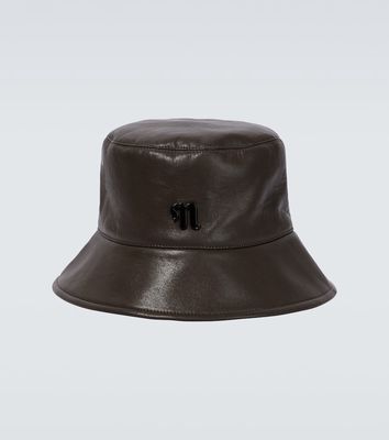 Nanushka Caran faux-leather bucket hat