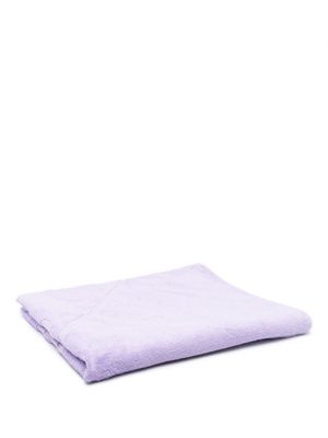 Nanushka checked-embellishment beach towel - Purple