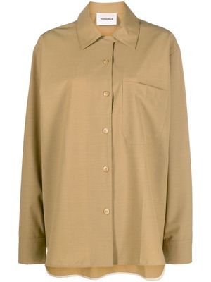 Nanushka classic-collar overshirt - Brown