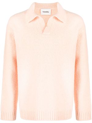 Nanushka collared merino wool jumper - Orange