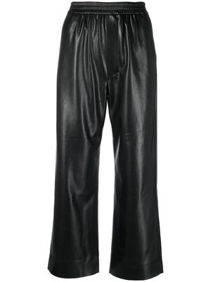 Nanushka cropped straight-leg trousers - Black