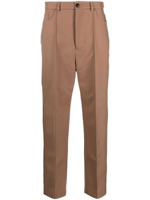 Nanushka cropped tailored trousers - Brown