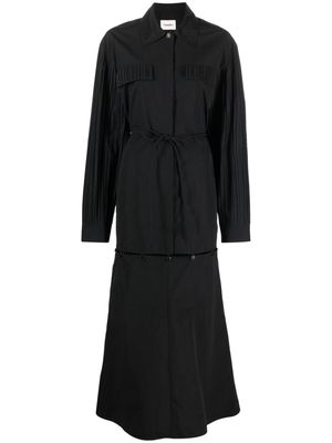 Nanushka Danielle convertible shirtdress - Black