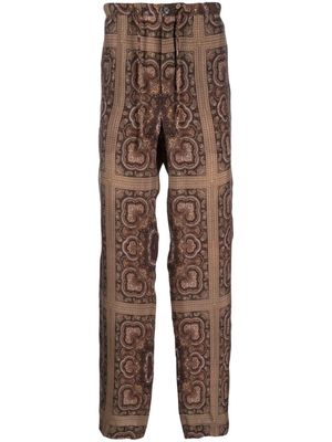 Nanushka Demis paisley-print trousers - Brown