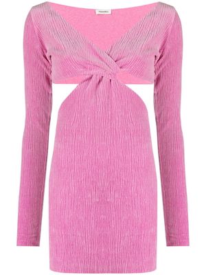 Nanushka Desta cut-out velvet dress - Pink