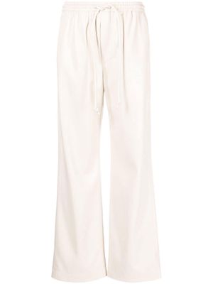 Nanushka drawstring waist track trousers - White