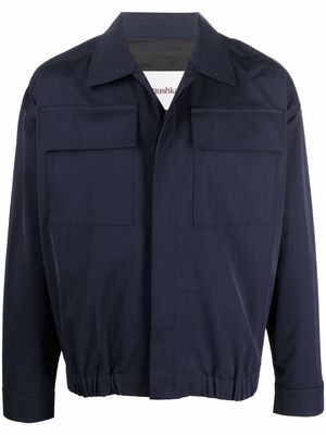 Nanushka elasticated-hem lightweight jacket - Blue