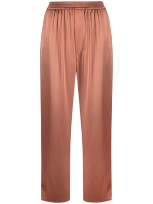 Nanushka elasticated-waist cropped trousers - Orange