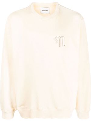 Nanushka embroidered-logo sweatshirt - Neutrals