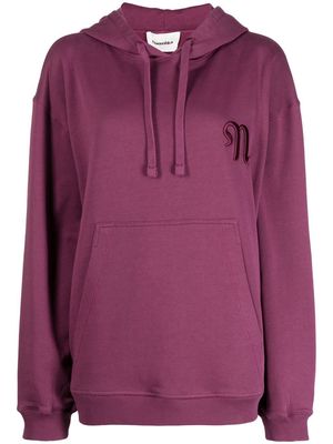 Nanushka Ever embroidered logo hoodie - Purple