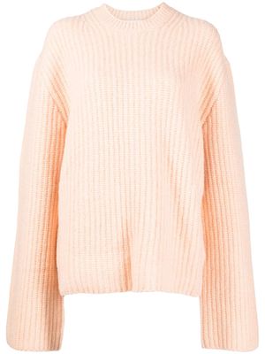 Nanushka extra-long-sleeve knitted jumper - Orange