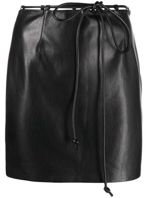 Nanushka faux leather miniskirt - Black