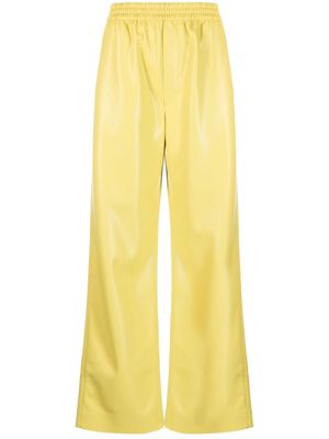 Nanushka faux-leather trousers - Yellow