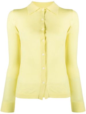 Nanushka fine-knit long-sleeve shirt - Yellow