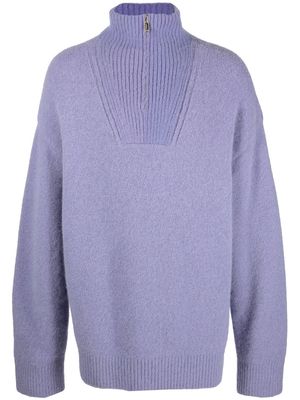 Nanushka funnel neck knitted sweater - Purple