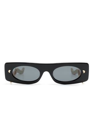 Nanushka Gabri rectangular-frame sunglasses - Black