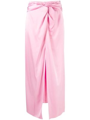 Nanushka Heida satin maxi skirt - Pink