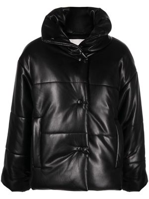 Nanushka Hide padded short faux-leather jacket - Black